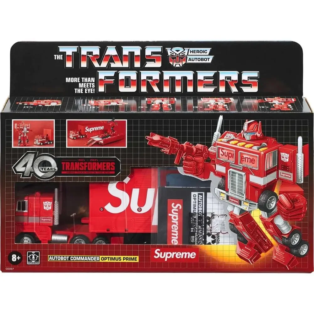 Supreme x Transformers G1 Optimus Prime Figure FW22 Factory Sealed New